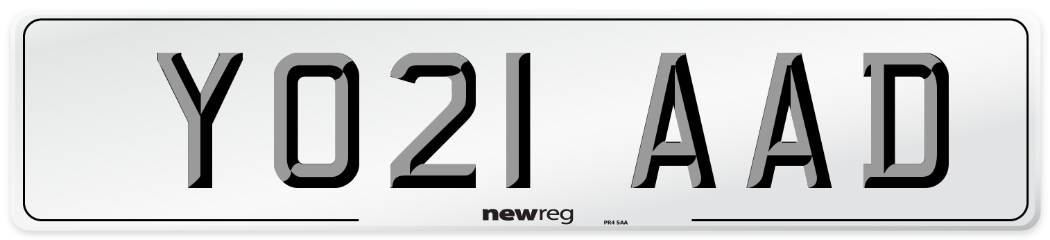 YO21 AAD Number Plate from New Reg